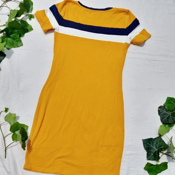 COPY - Yellow 'heart and hips' t shirt dress - Picture 2 of 3
